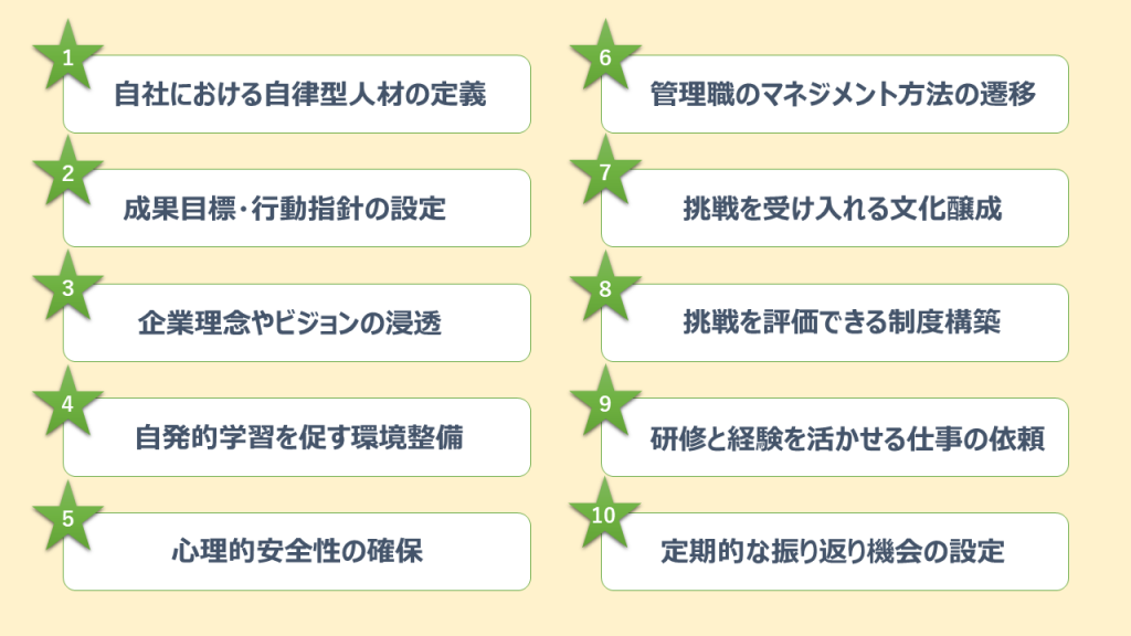 自律型人材の育成方法10選