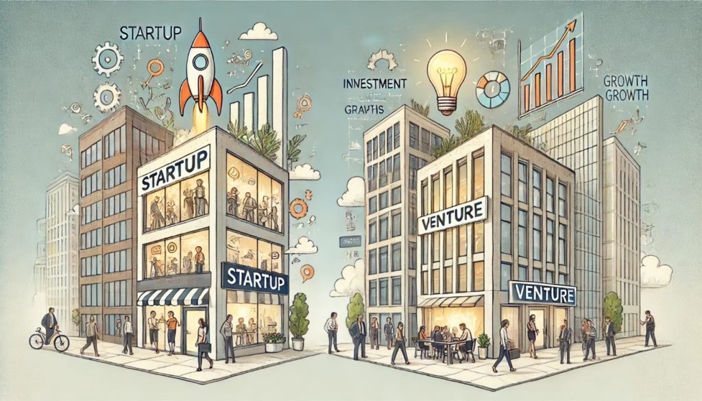 スタートアップ企業とベンチャー企業のオフィスイメージ