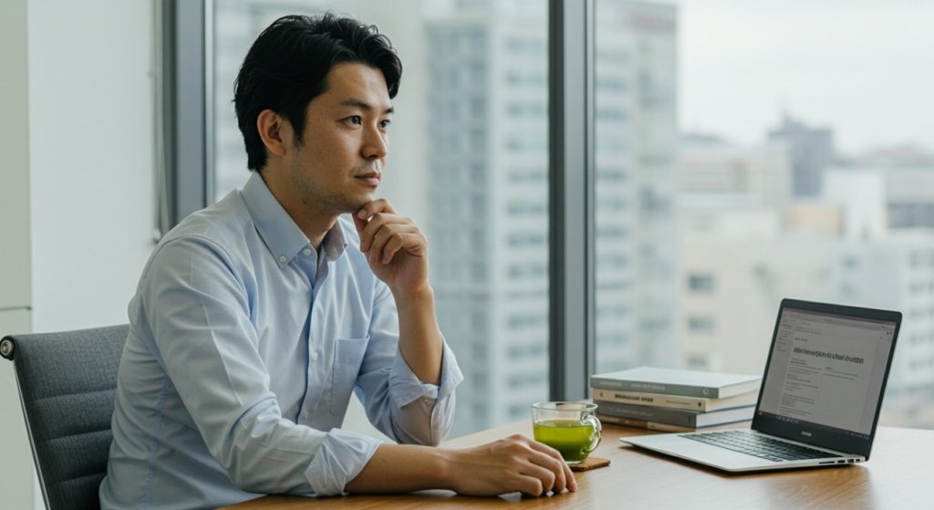 事業企画に従事しており、転職を検討している男性