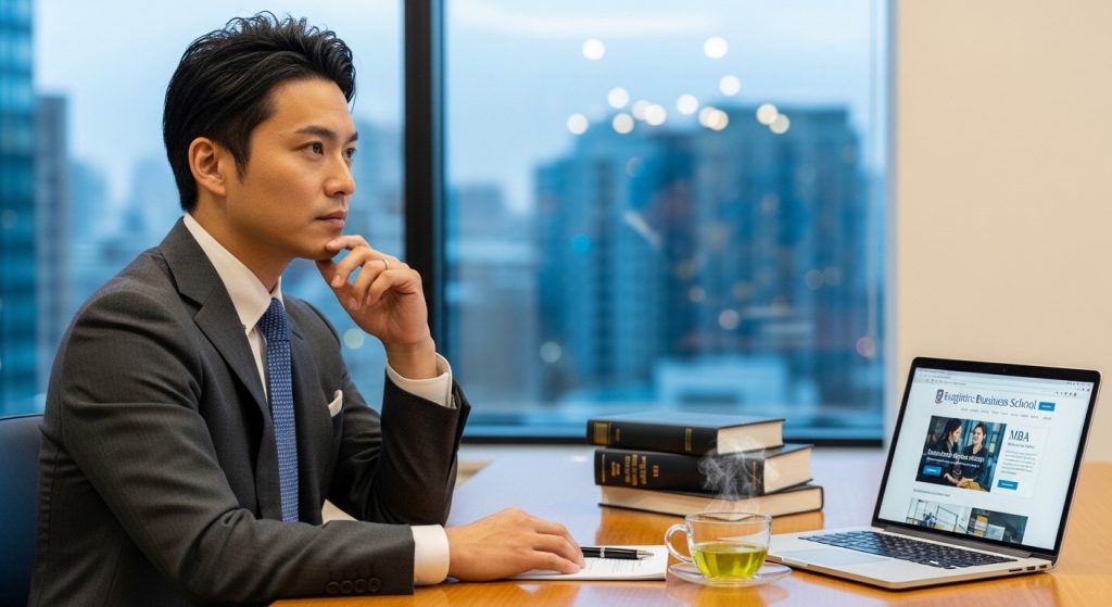 MBAの取得を検討するコンサルタント