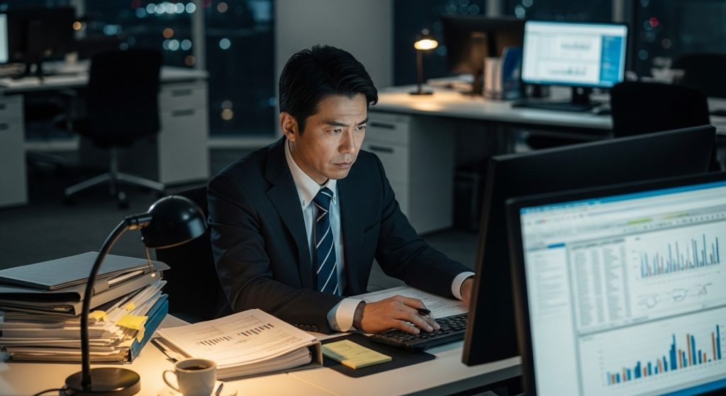 残業時間のイメージ