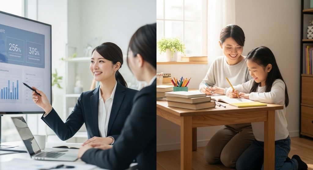 仕事とプライベートをどちらも充実させているコンサルタント
