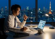 残業をするコンサルタント