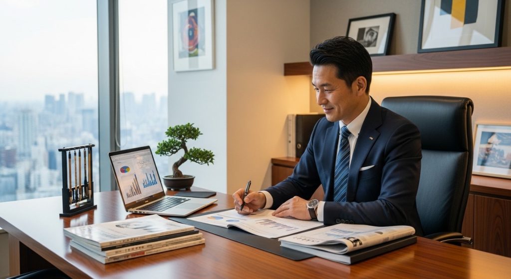 業務に取り組むCFO