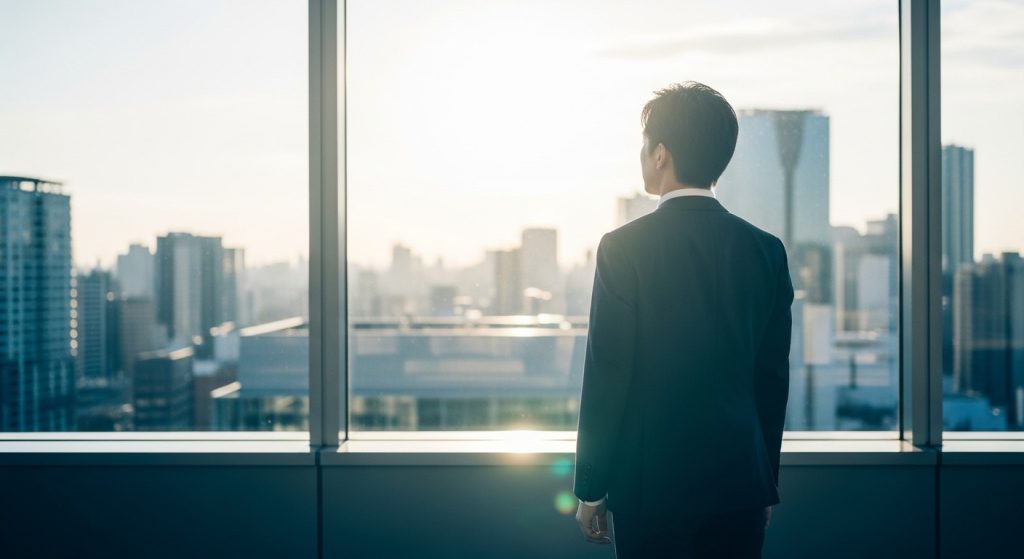 キャリアについて考える男性