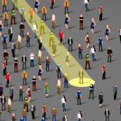 ヘッドハンティングの候補者を探し出すイメージのイラスト