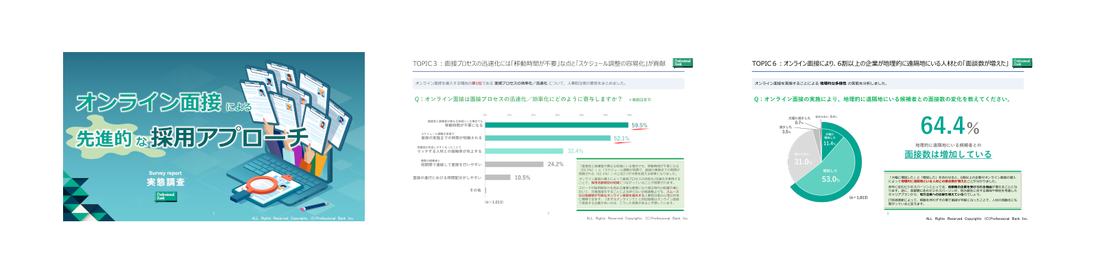 オンライン面接による先進的な採用アプローチ 実態調査